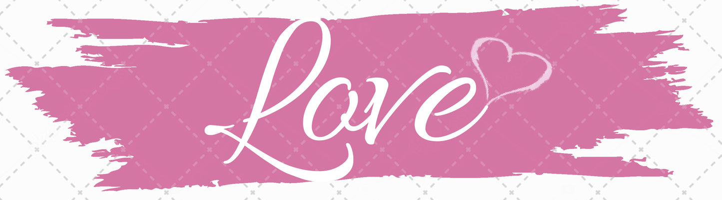 Stock Freebie Love Banner PNG Overlay