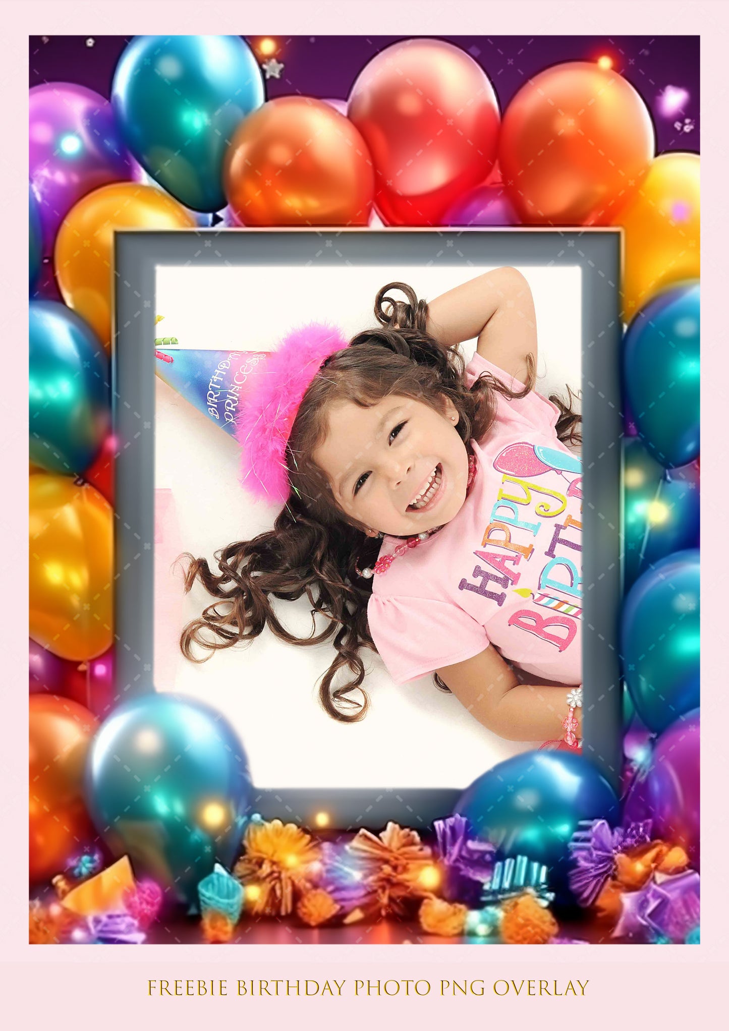 Freebie Happy Birthday Frame Overlay