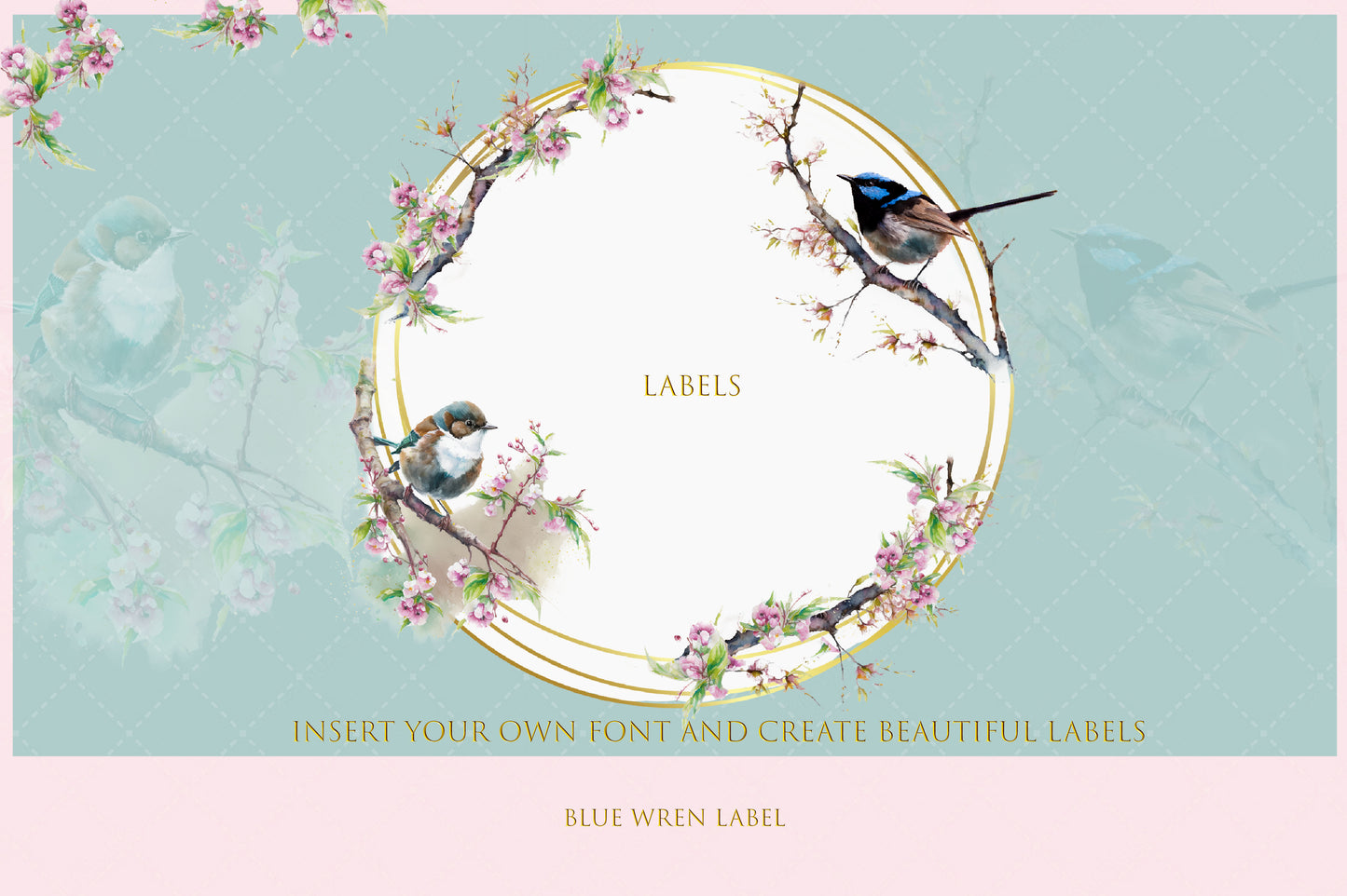 Blue Wren Label Design