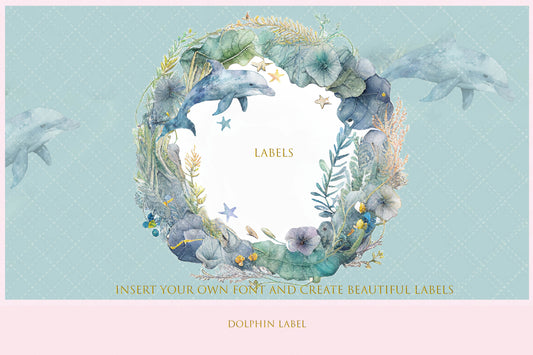 Dolphin Label Design