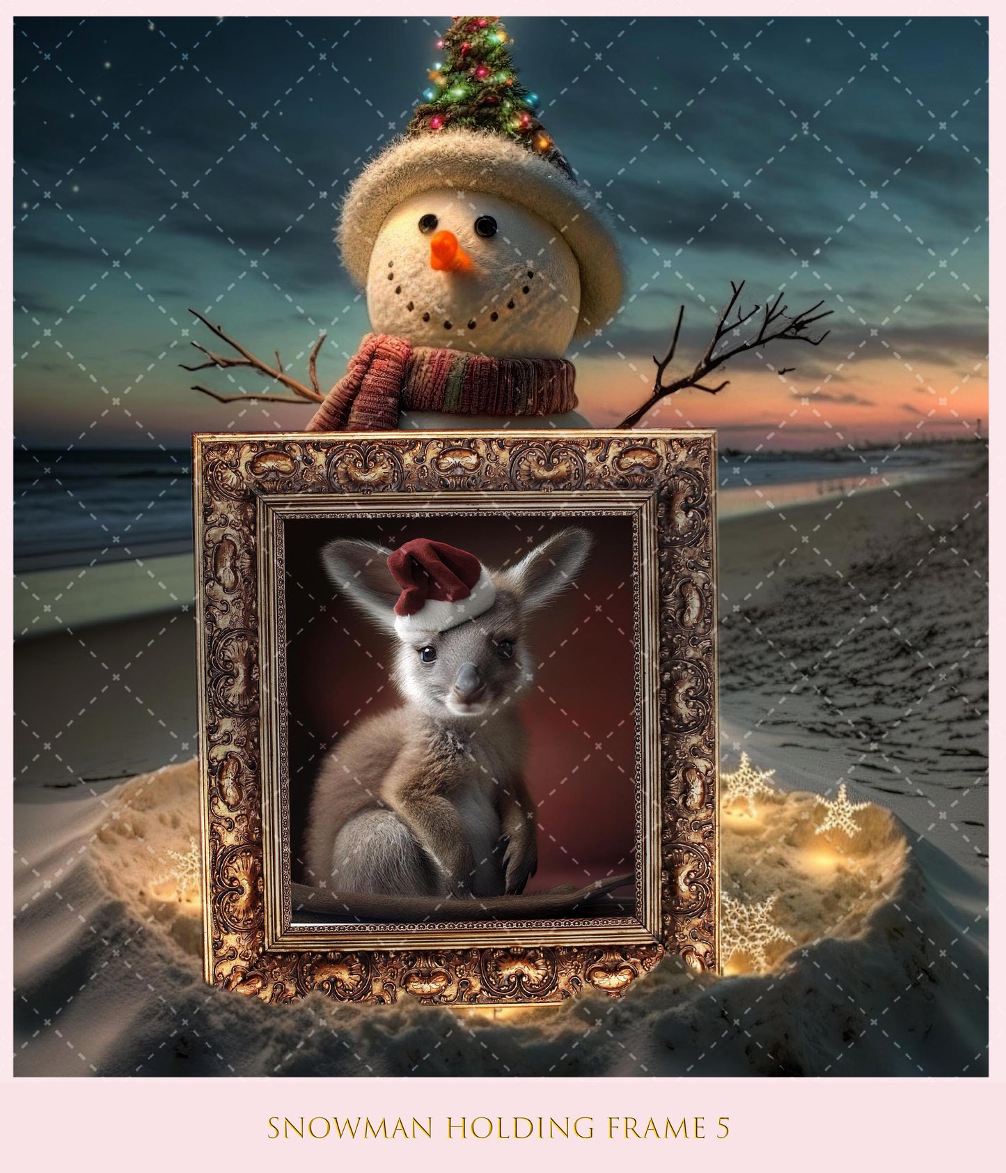 Snowman Holding Frame 5